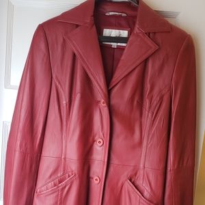 Genuine leather coat